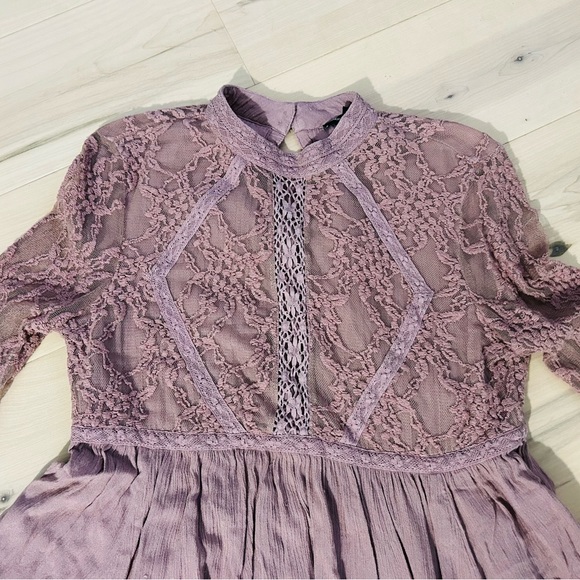 American Eagle Outfitters Fairycore Boho Festival Bell Sleeve Top Small - Picture 4 of 15